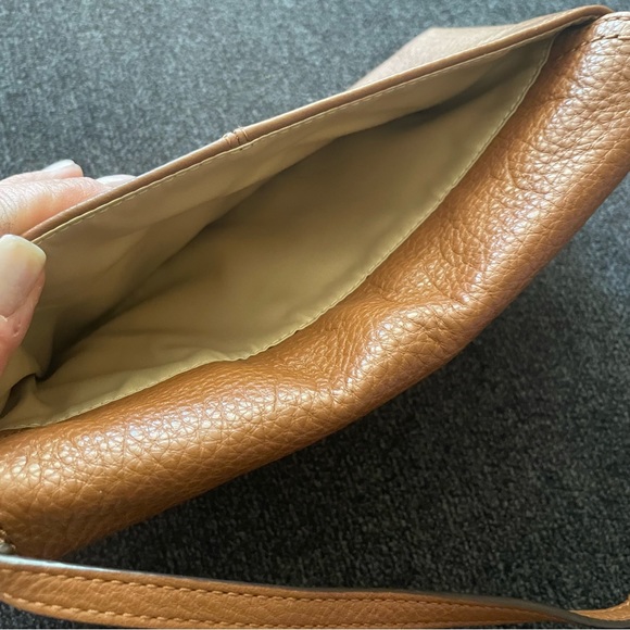 Coach vintage cognac brown tan leather wallet wristlet purse - Picture 3 of 4